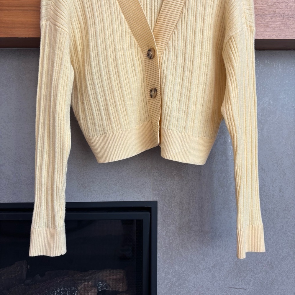 7 for All Mankind Yellow Knit Set, Size S - Picture 4 of 15